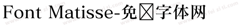Font Matisse字体转换